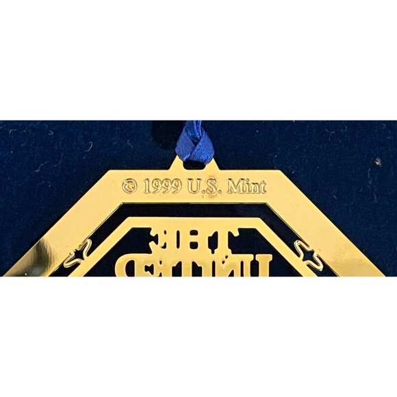 1999 United States Mint Franklin Coin Ornament Christmas or display year around - Picture 4 of 6